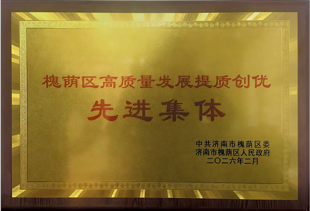 喜報(bào)！市政管網(wǎng)公司榮獲“槐蔭區(qū)高質(zhì)量發(fā)展提質(zhì)創(chuàng)優(yōu)先進(jìn)集體”